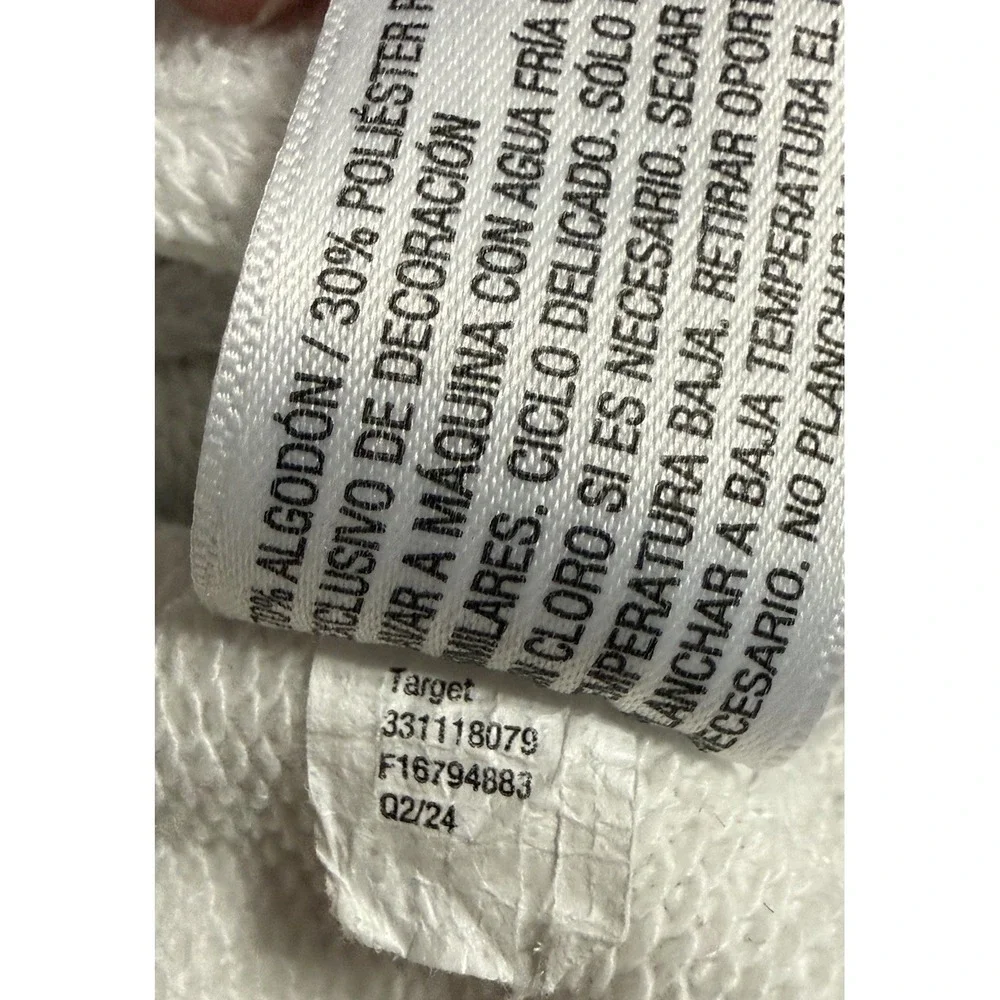 Wild Fable‎ Amalfi Lemon Coast Graphic Cotton Blend White Oversized Sweatshirt M - Picture 8 of 8